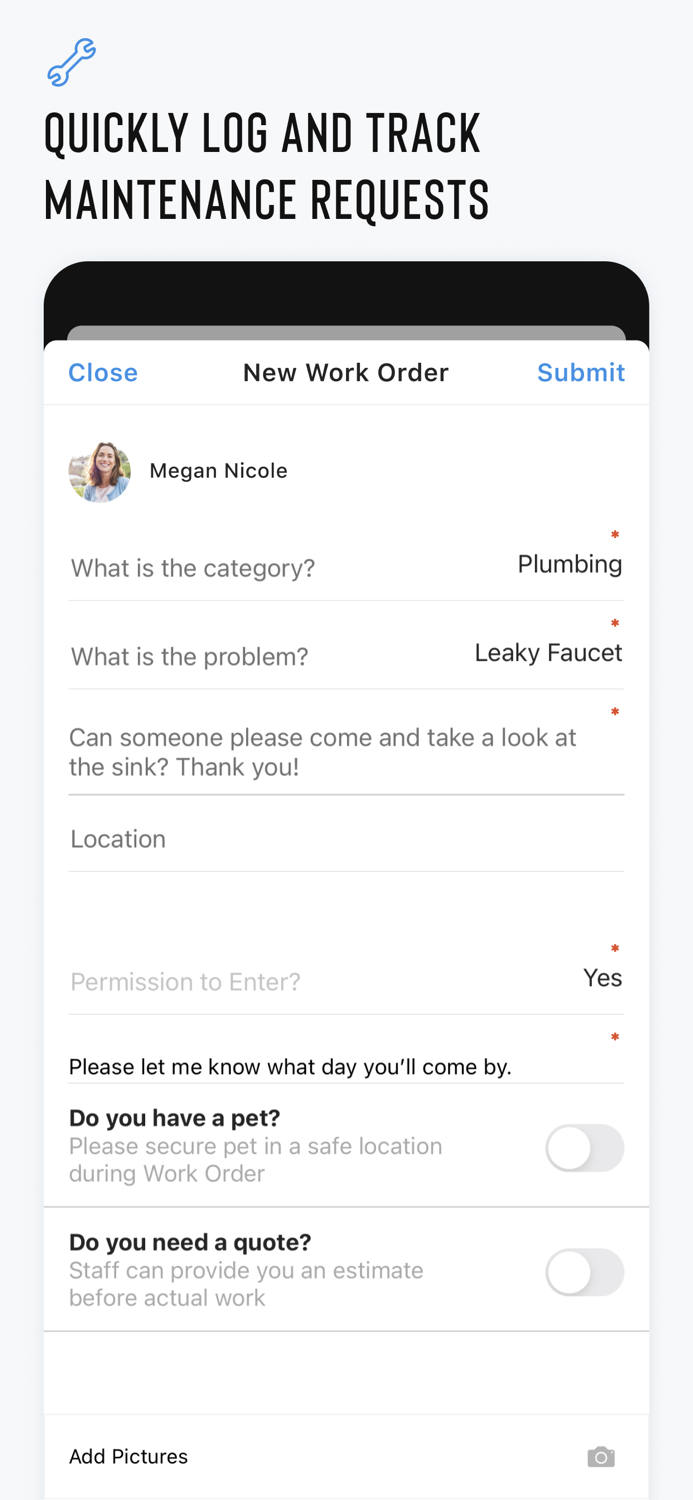 Encino Trace Tenant App