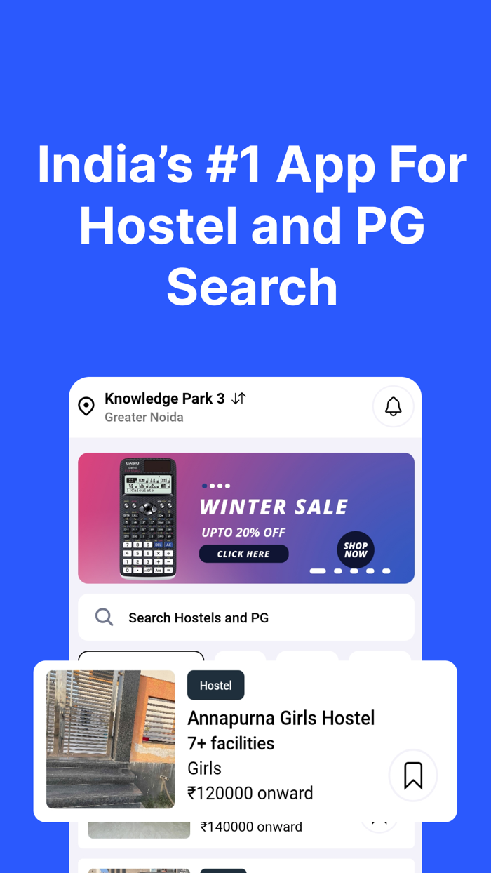 Provider  Search Hostel and PG