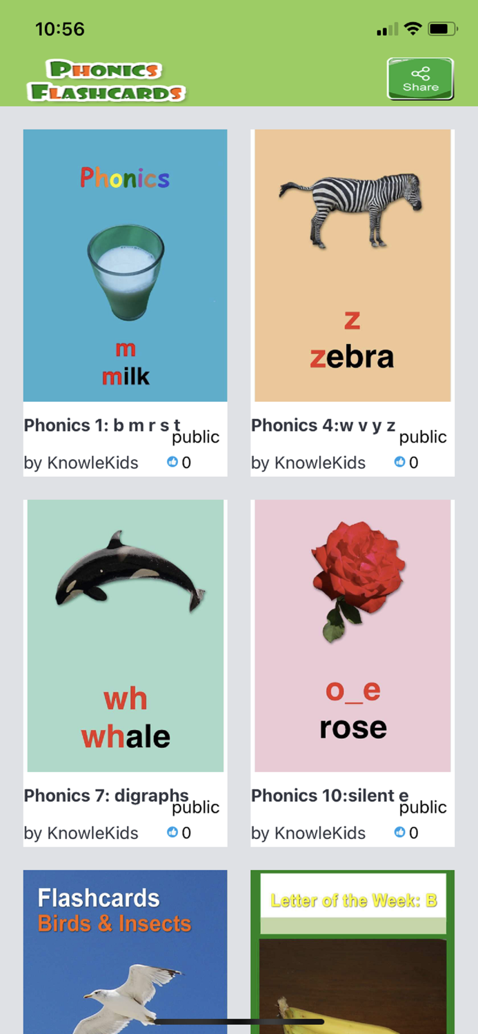 Phonics Audiocards Lite