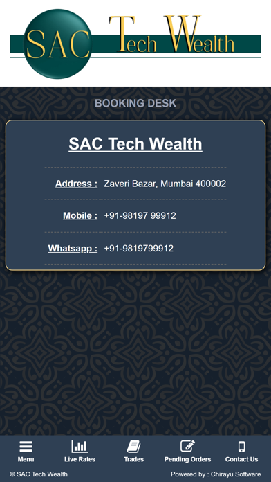 SAC Tech Wealth Screenshot