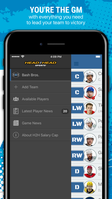 H2H Fantasy Hockey Screenshot