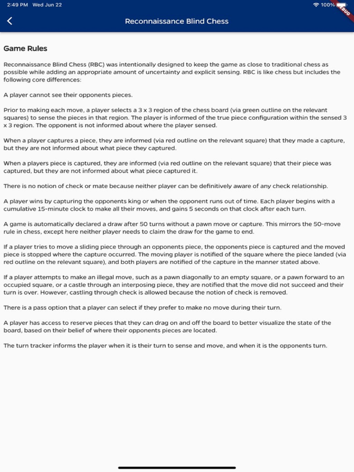 Reconnaissance Blind Chess