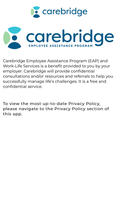 Carebridge EAP Screenshot