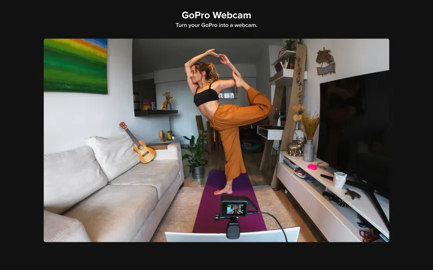 Captura de pantalla de GoPro Webcam en iPhone 1