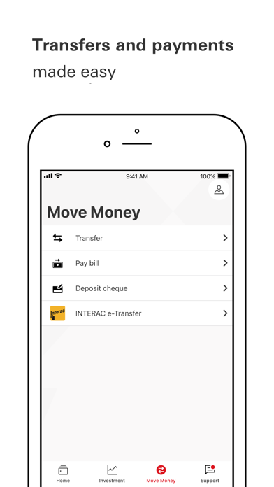HSBC Canada Screenshot