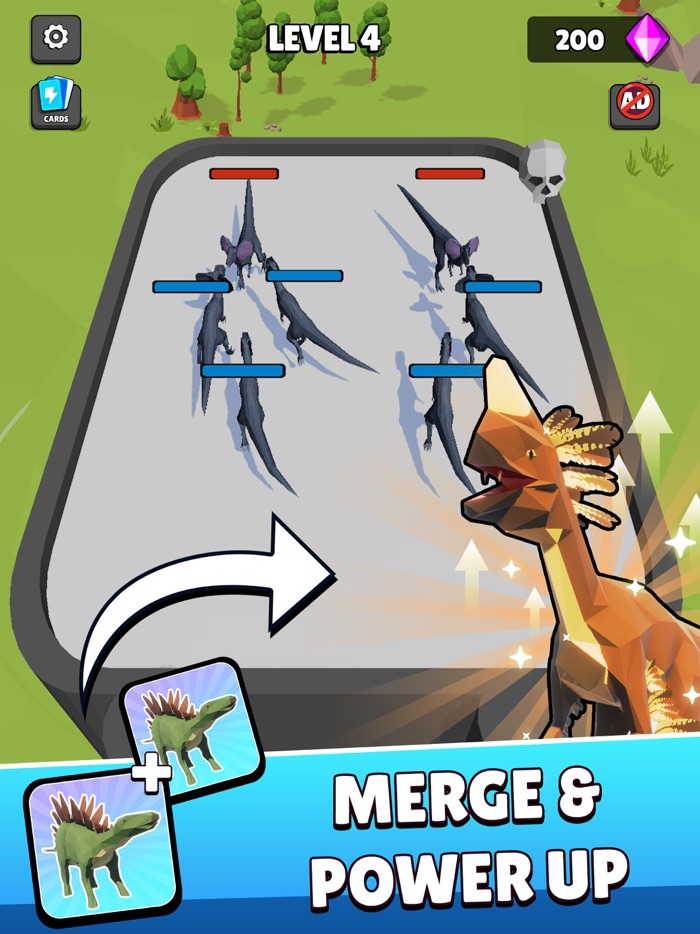 Dino Merge - Dinosaur Battle