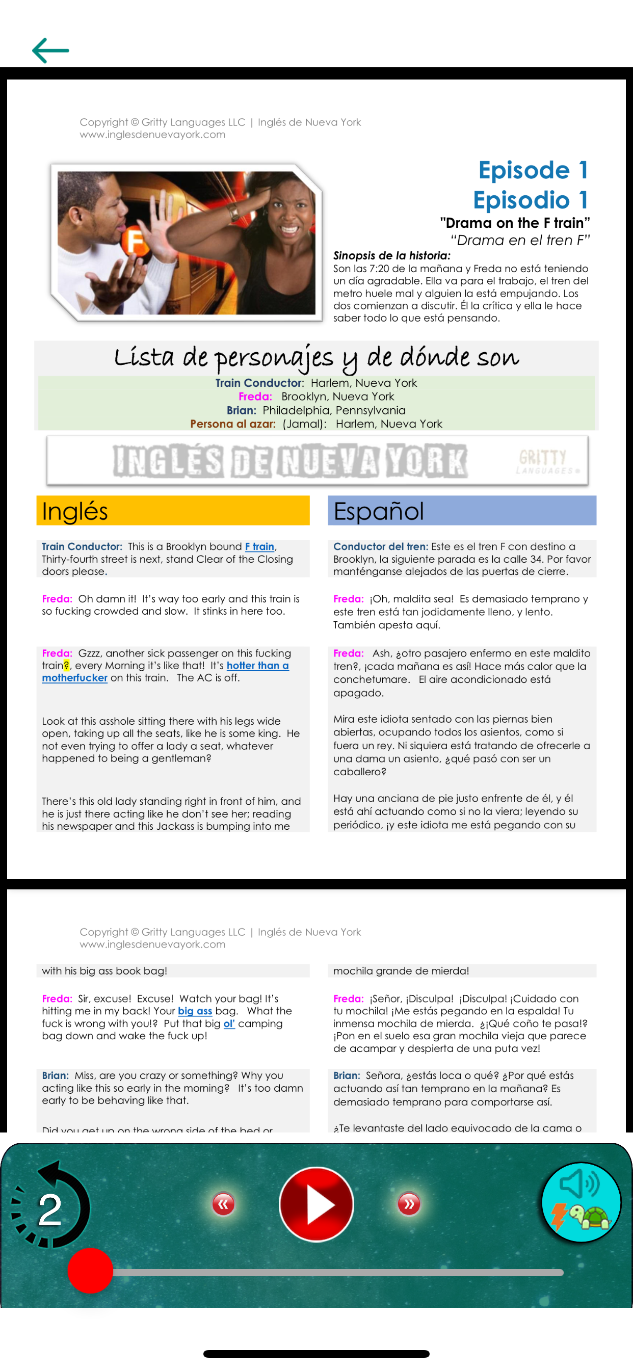 Inglés de Nueva York