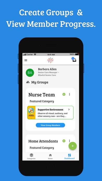 Inspired Senior Care App Screenshot