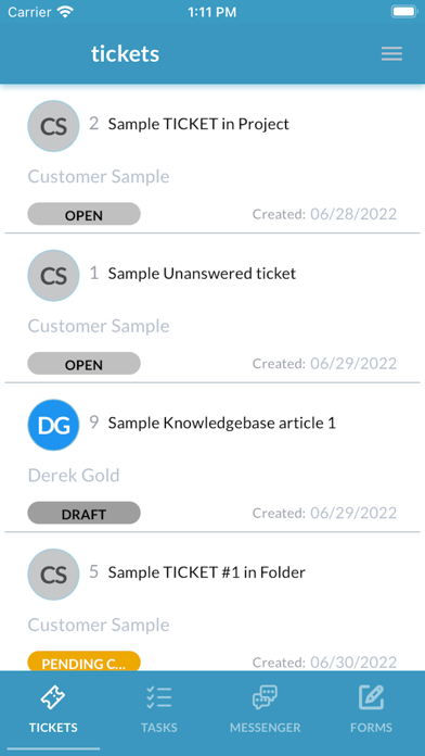 OneDesk Screenshot
