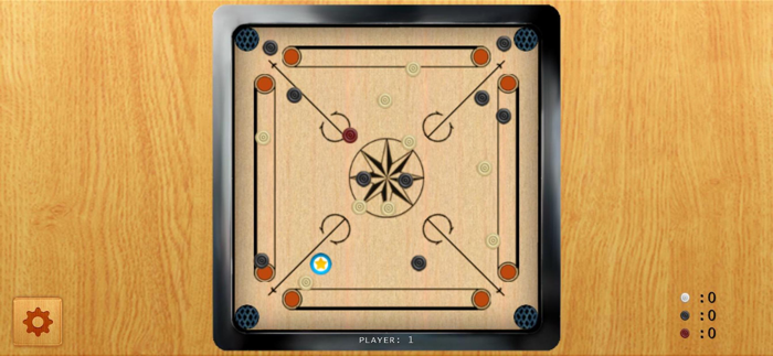 Tap Fingers Pocket Carrom