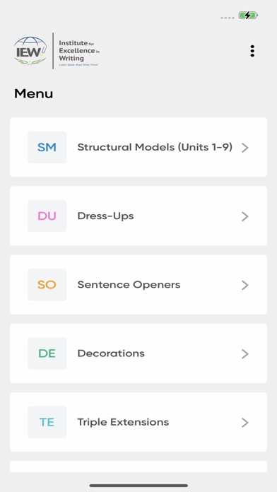 Screenshot #1 pour IEW Writing Tools Lite