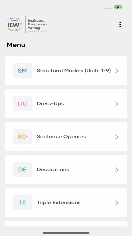 #1. IEW Writing Tools Lite (iOS) 由: Institute for Excellence in Writing