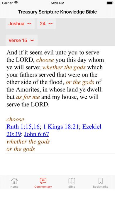 Screenshot #1 pour TSK Bible Commentary