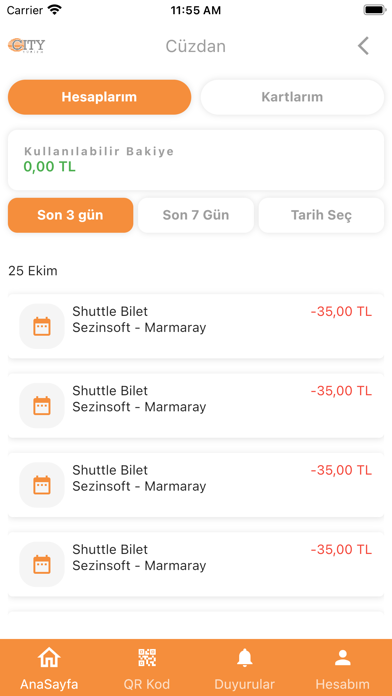 City Turizm Shuttle Screenshot