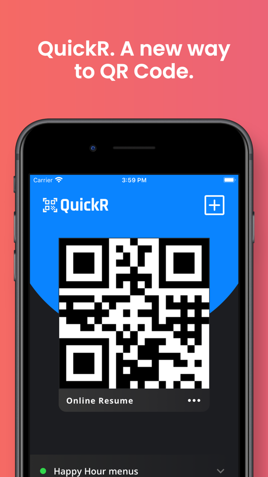 #1. QuickR - QR Code Wallet (iOS) Podle: Daniel Hernandez Sanchez
