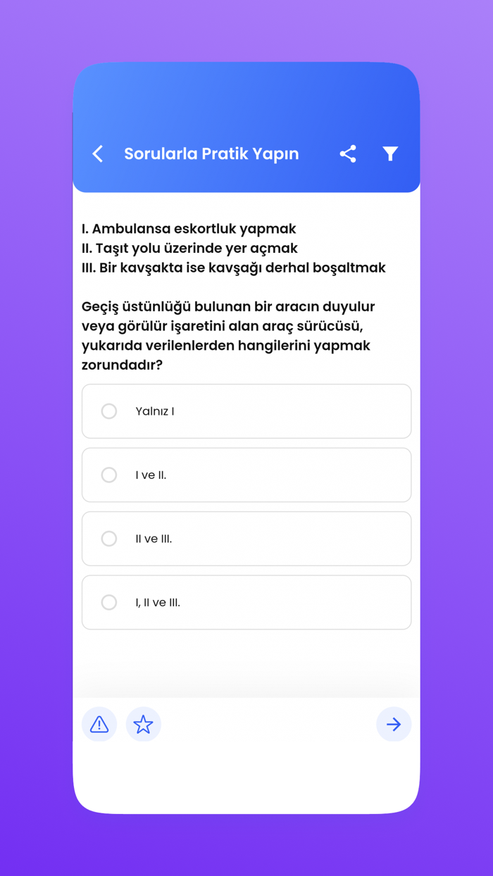 Ehliyet Sinav Sorulari