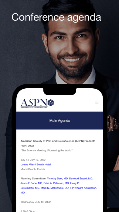 ASPN - Events App Screenshot