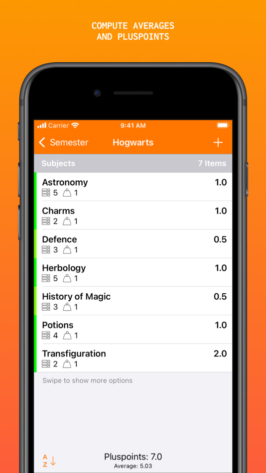 #5. Grade Calculator - PlusPoints (iOS) 由: Sandro Meier