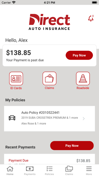 Direct Auto Insurance Screenshot