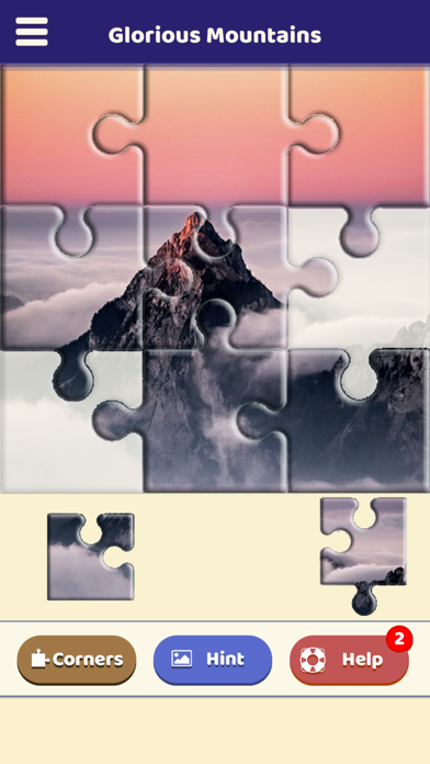 Glorious Mountains Puzzle Screenshot
