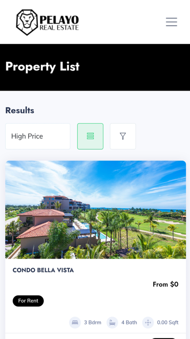Pelayo Real Estate Screenshot