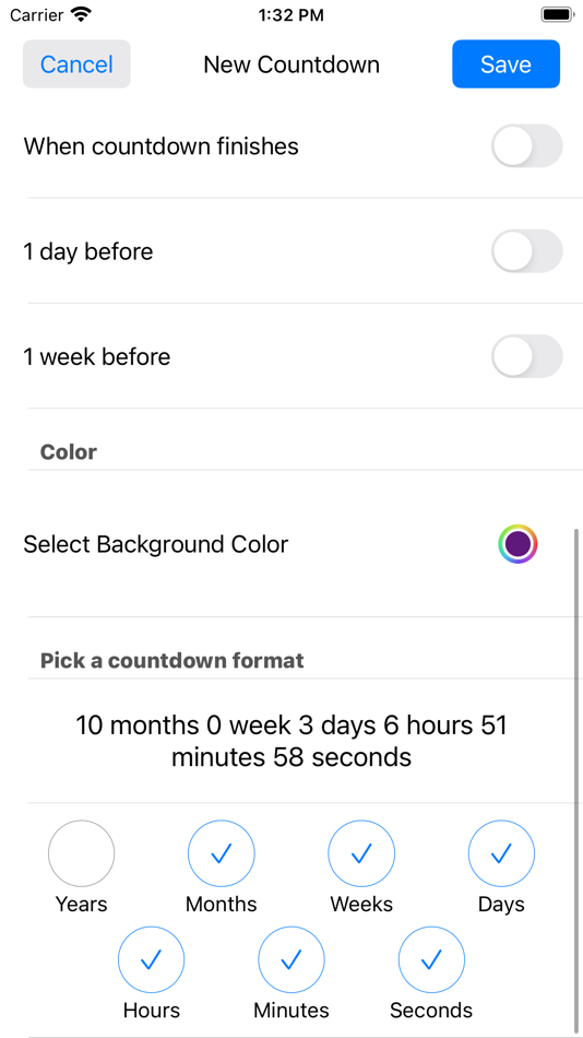 #4. Countdown: Events & Deadlines (iOS) Podle: Creative Greenlight LLC