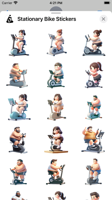 Screenshot #1 pour Stationary Bike Stickers