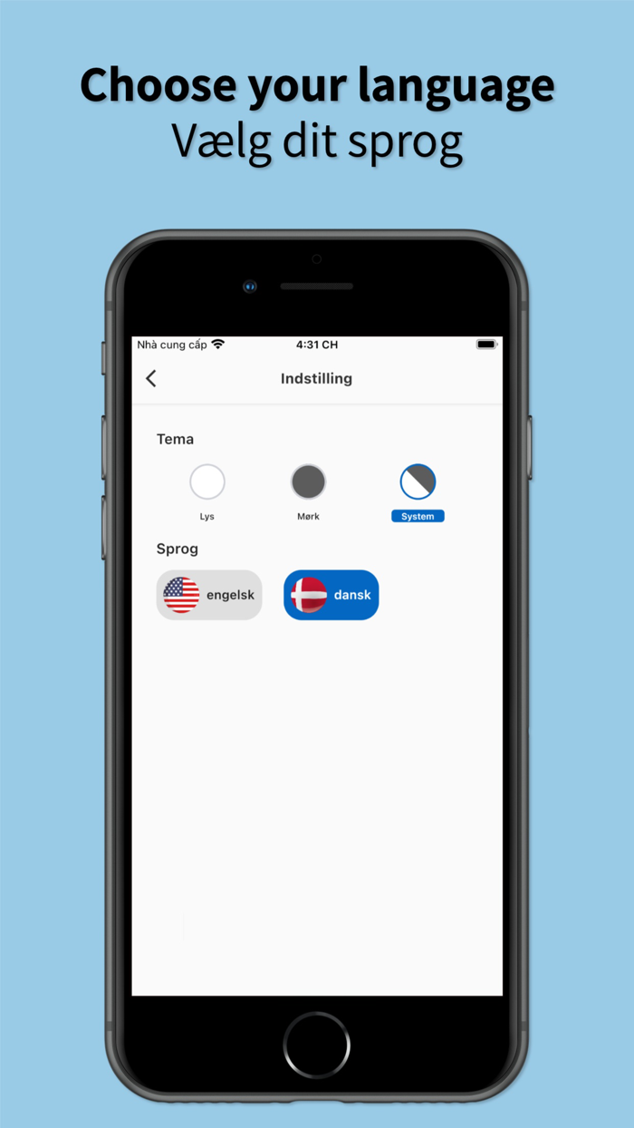English to Danish App