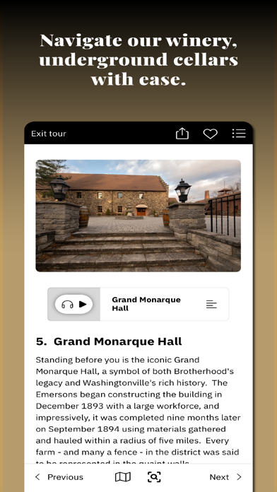 Brotherhood Winery Tours Screenshot