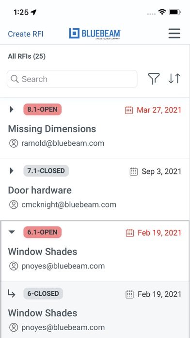 Bluebeam Cloud Screenshot