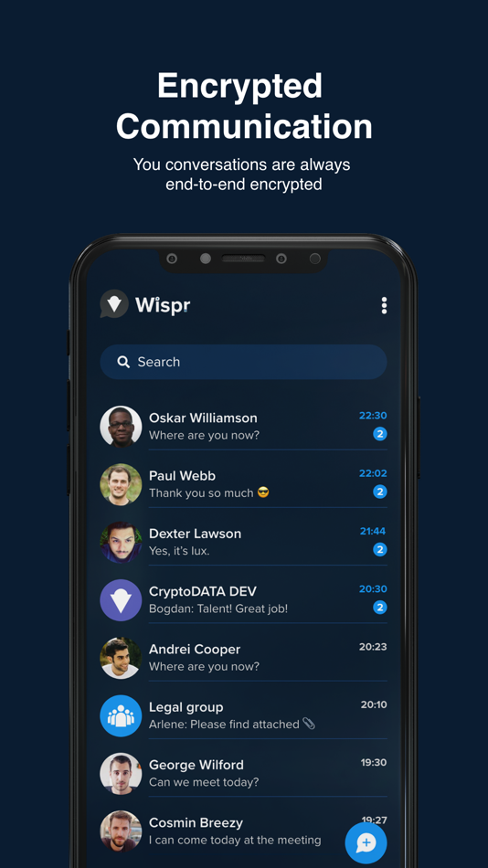 #3. Wispr (iOS) 由: CryptoDATA Tech S.R.L