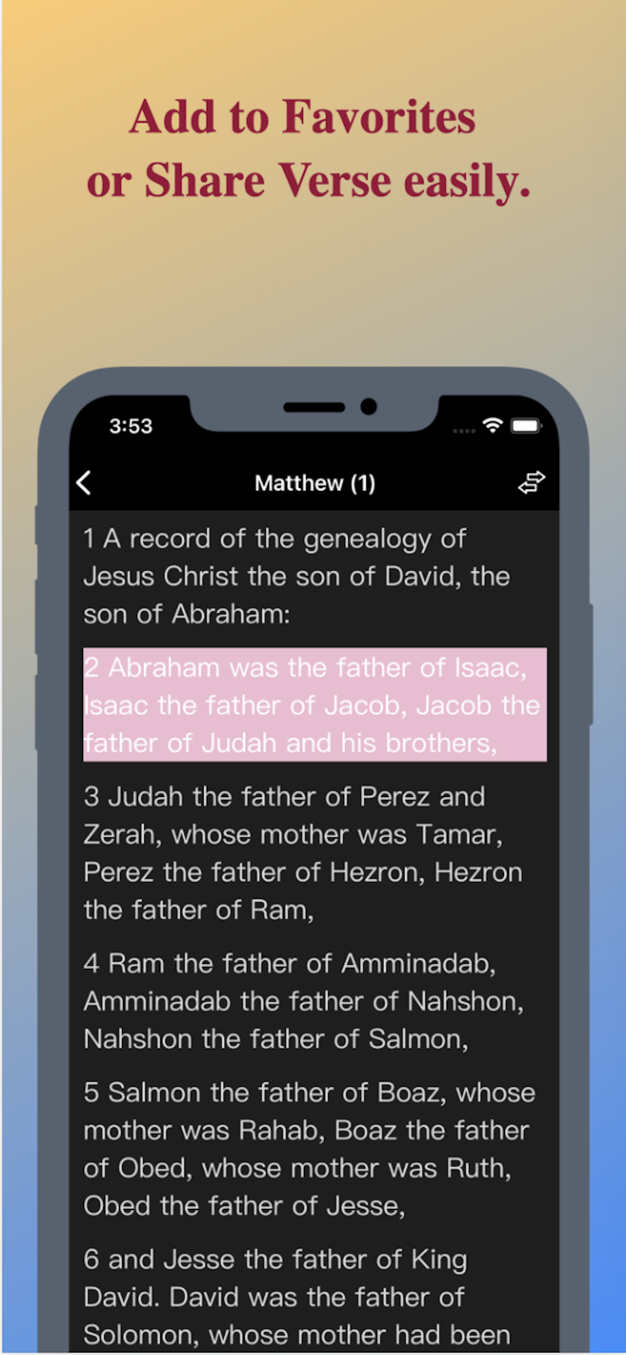 Holy Bible + Daily Verse