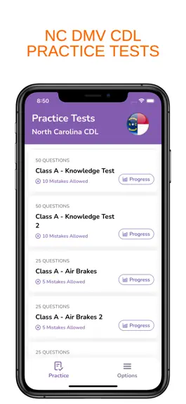 Game screenshot North Carolina CDL Permit Prep mod apk