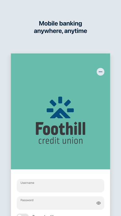 Foothill Credit Union Screenshot
