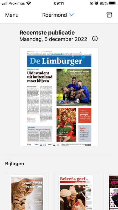 De Limburger Krant Screenshot