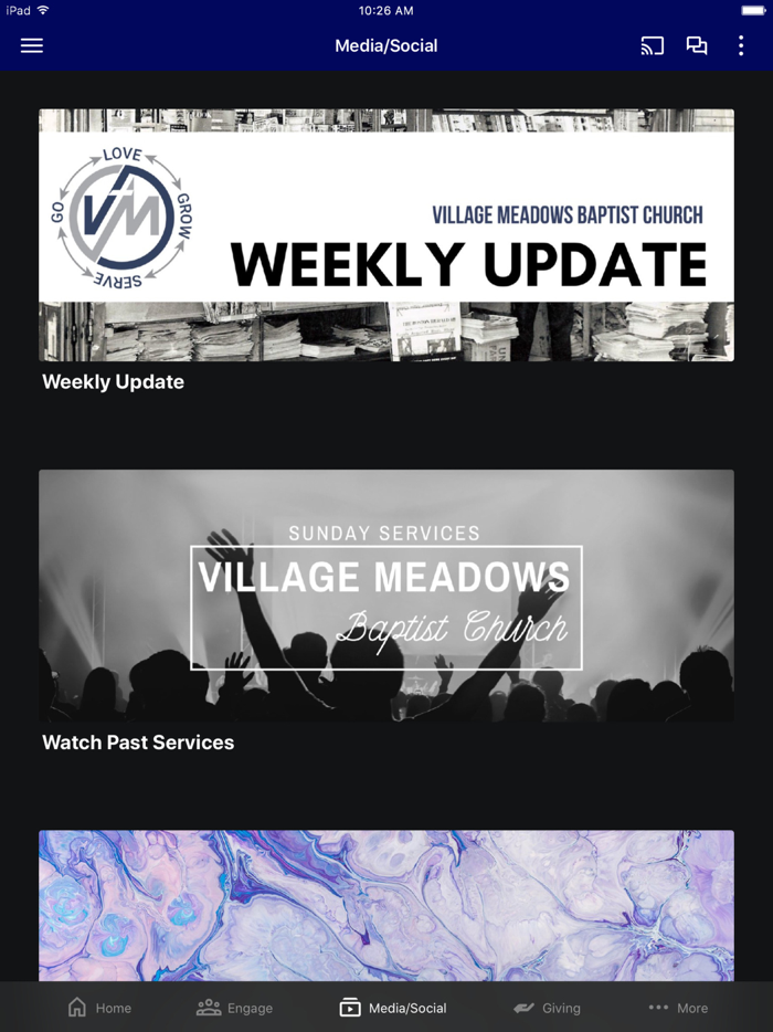 Village Meadows.Church