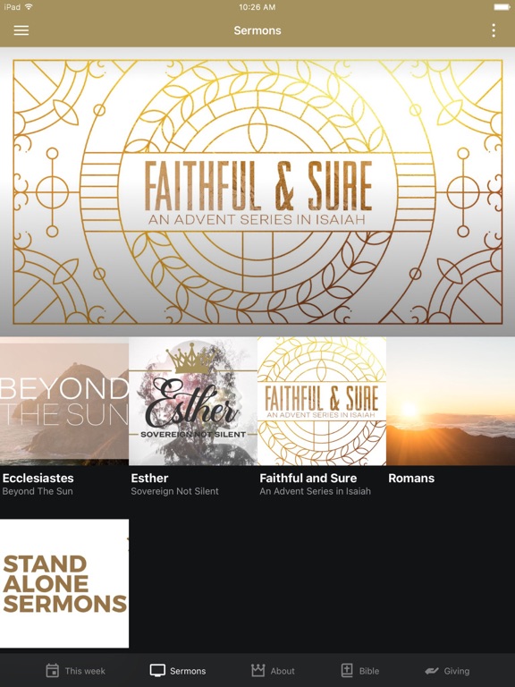 San Diego Reformed Church iPad screenshot 2 - Education app