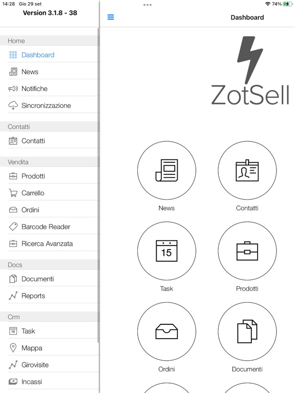 Building Zotsell iPad screenshot