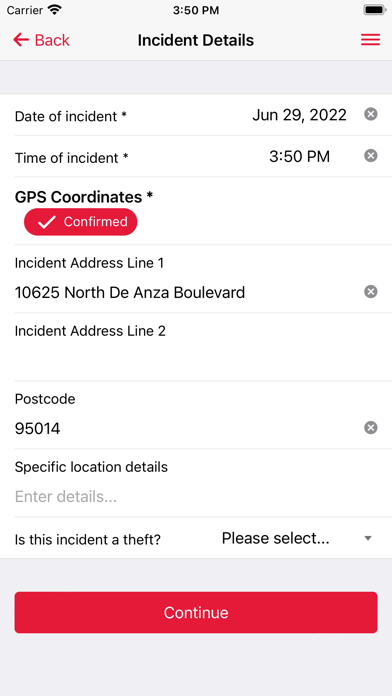 Pi Property Insurance Claims Screenshot