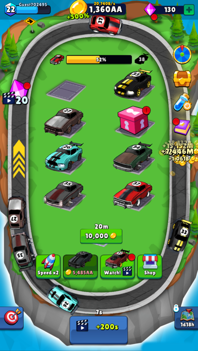 Screenshot #2 pour Merge Muscle Cars - Idle Games