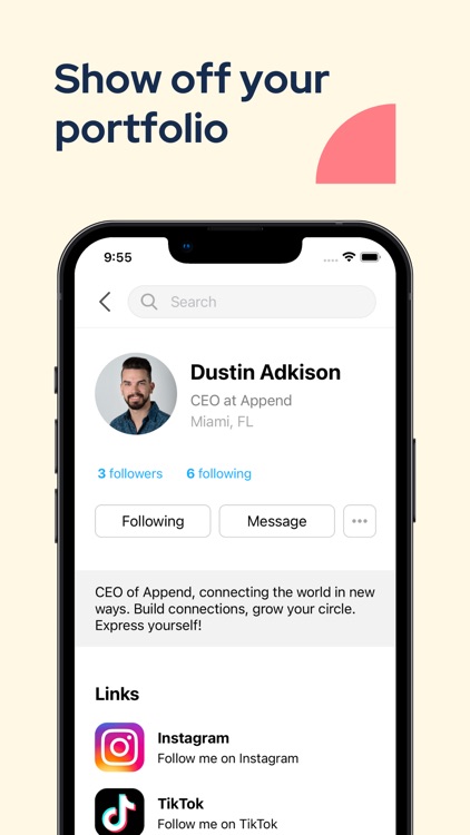 Append - Social business card screenshot-3