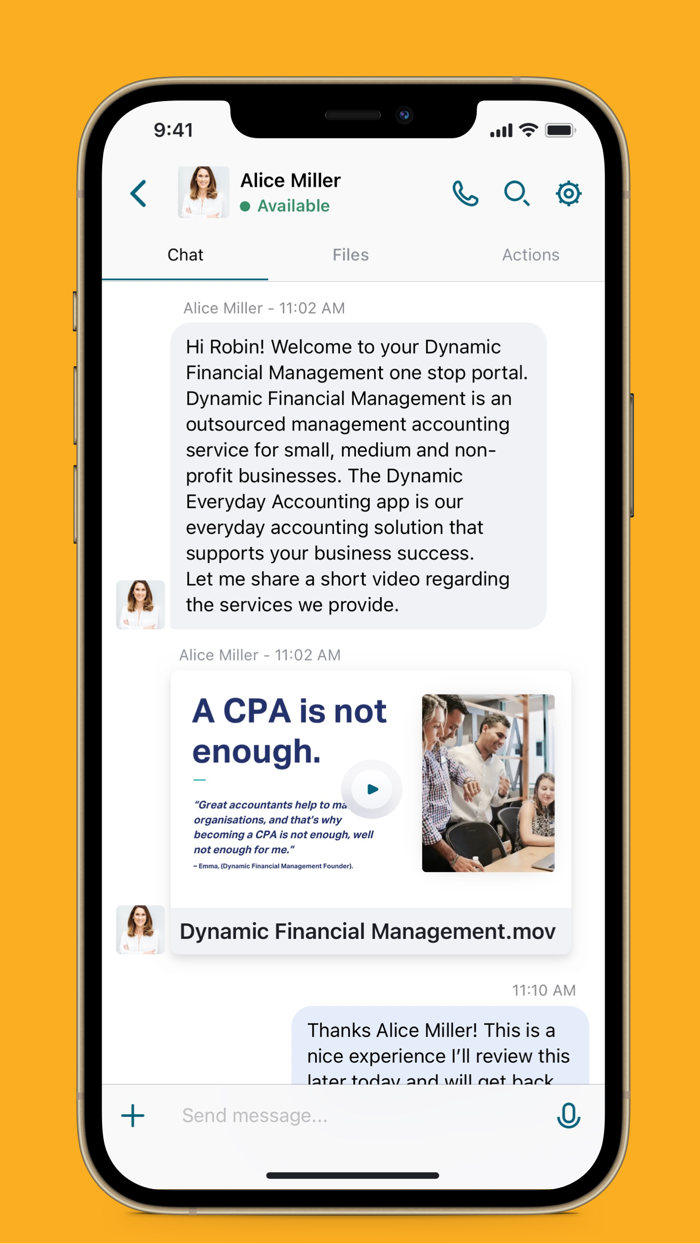 Dynamic Financial Management