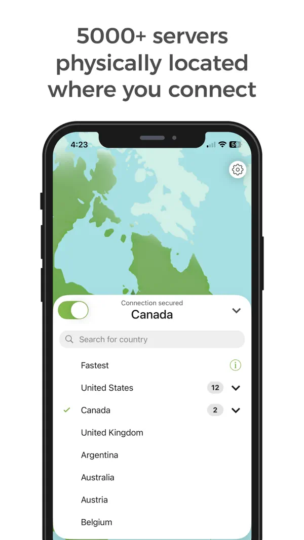 TunnelBear: Secure VPN & Wifi Screenshot 3