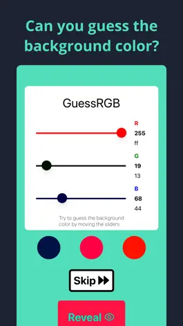 Game screenshot GuessRGB: Guess the Color mod apk