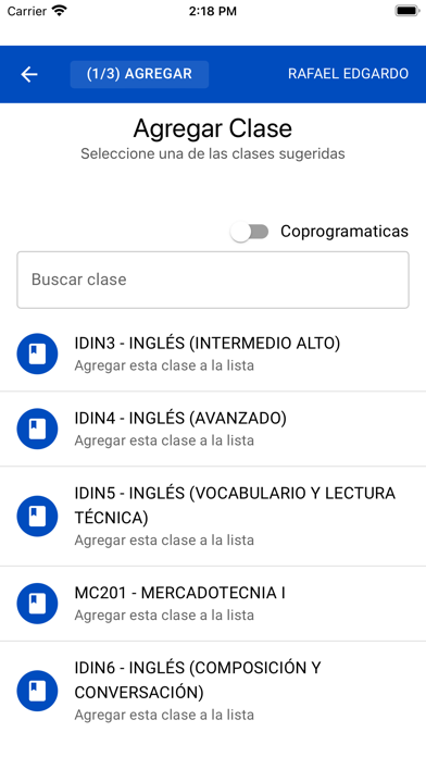 UNICAH APP Screenshot