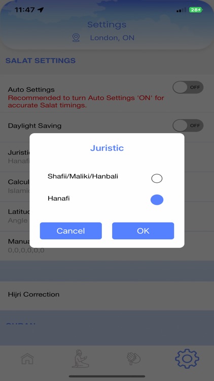 Qibla & Prayer Alert