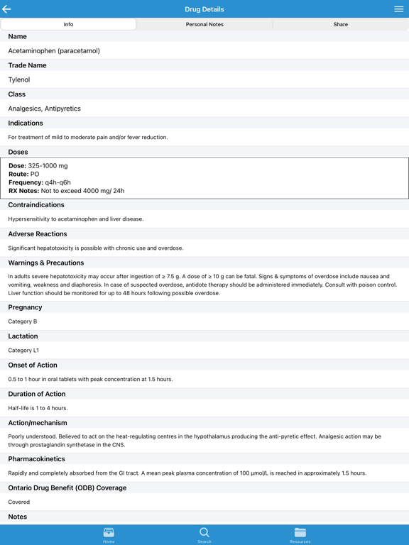 Screenshot #6 pour RM Rx Resource for Midwives