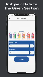 calculate bmi: body mass index iphone screenshot 2