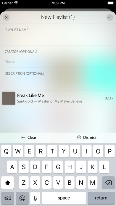 Mode Music Player Screenshot