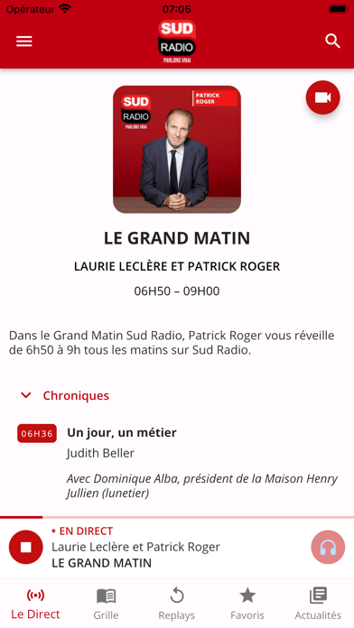 Screenshot #1 pour Sud Radio